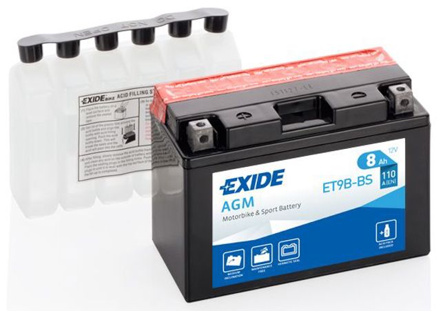 Авто аккумулятор ET9BBS EXIDE