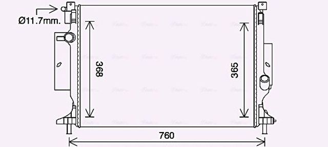 Радиатор охлаждения FD2643 AVA