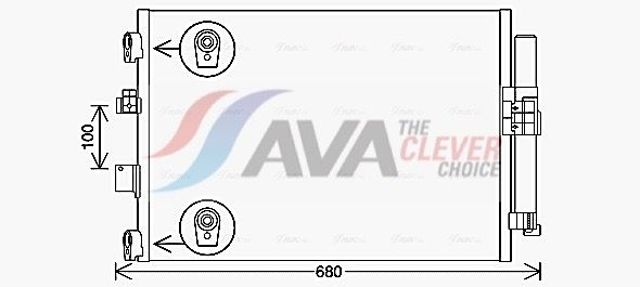 Радиатор охлаждения кондиционера FD5654D AVA