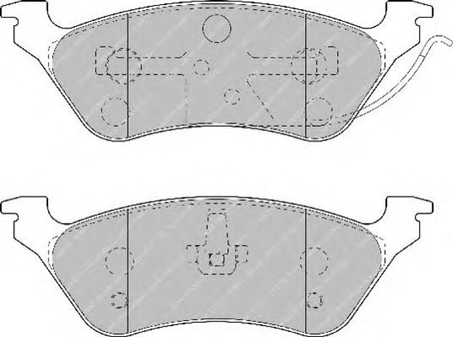 Комплект тормозных колодок, дисковый тормоз FDB1475