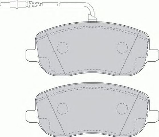 Колодки тормозные передние дисковые Фиат Скудо COMBINATO