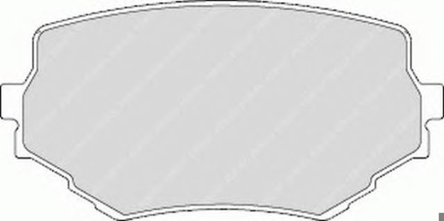Комплект тормозных колодок, дисковый тормоз FDB1565