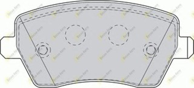 Колодки гальмівні дискові передні, комплект FDB1617