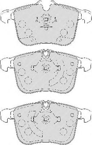 Комплект тормозных колодок, дисковый тормоз FDB1833