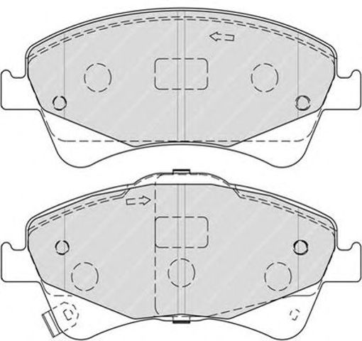 Комплект тормозных колодок, дисковый тормоз FDB4326