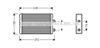 Радиатор отопителя салона FTA6220 AVA