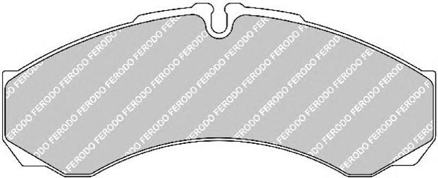 Комплект гальмівних накладок, дискове гальмо FVR1102