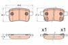 Колодки тормозные задние, дисковые GDB2032 TRW