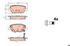 Колодки тормозные задние, дисковые GDB2156 TRW