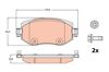 Колодки тормозные дисковые комплект GDB2175 TRW