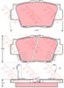 Комплект задних колодок GDB3039 TRW