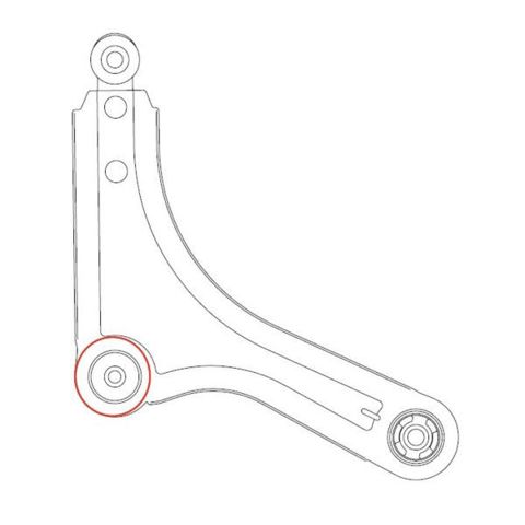 Сайлентблок нижнего переднего рычага GV1031 CTR