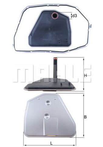 HX164D1 MAHLE Фильтр АКПП купить в Ирпень