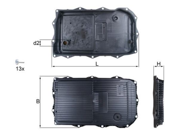 HX184KIT MAHLE Поддон АКПП купить в Черновцы