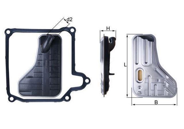 Фильтр автоматической коробки передач HX264D MAHLE