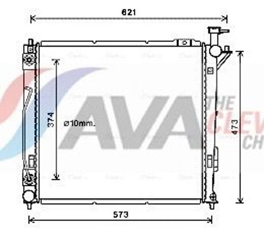 Радиатор HY2339 AVA