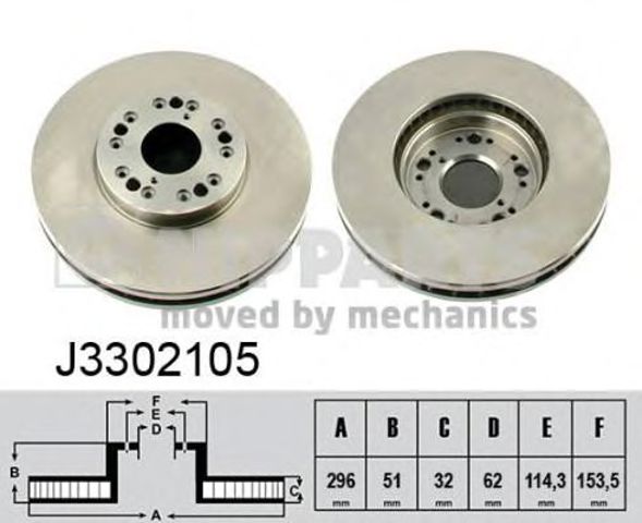 Тормозной диск J3302105