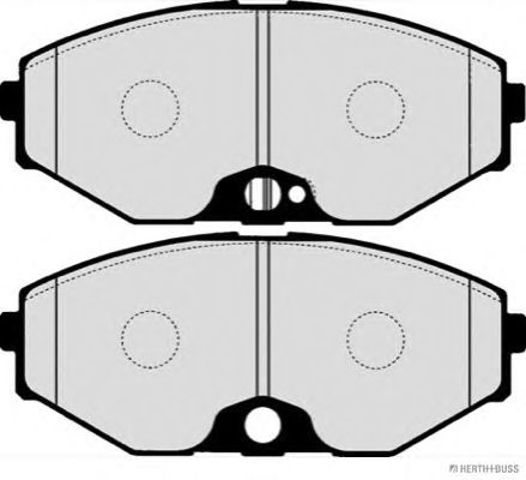 Комплект тормозных колодок, дисковый тормоз J3601089