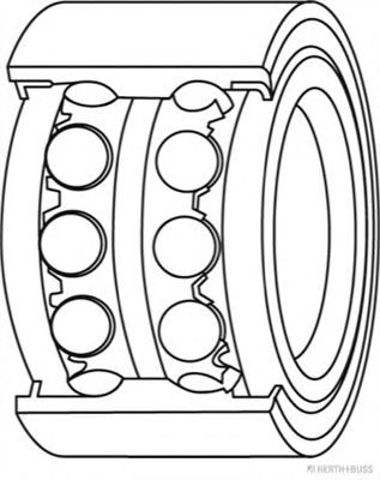 Подшипник ступицы передней J4704020 JAKOPARTS