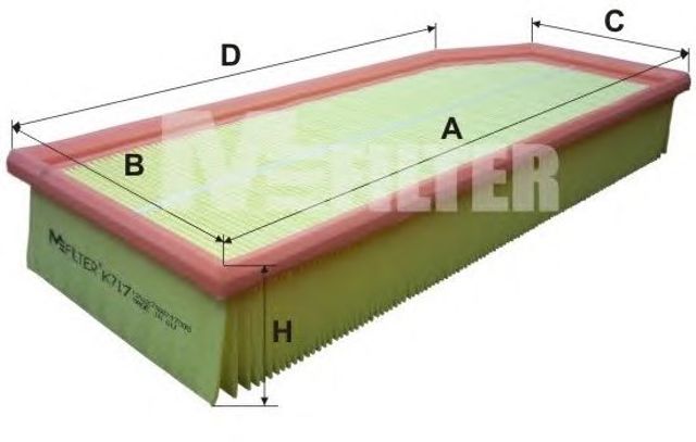 K717 MFILTER Фильтр воздушный купить в Ужгород