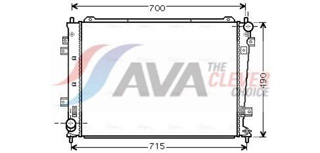 Радиатор охлаждения KA2162 AVA
