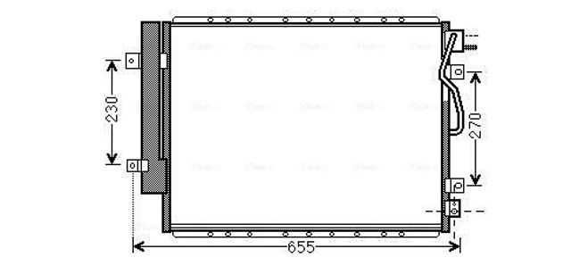 Радиатор охлаждения кондиционера KA5123D AVA