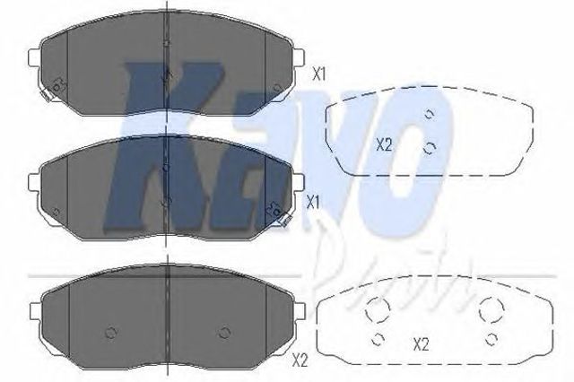 KAVO PARTS KBP4014 Передние тормозные колодки в наличии Полтава