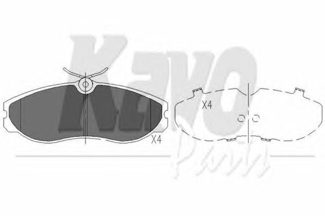 KBP6506 Передние тормозные колодки купить Тернополь