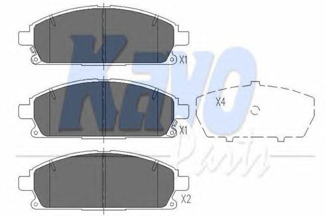 KAVO PARTS KBP6515 Передние тормозные колодки в наличии Полтава