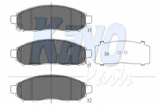 KBP6574 KAVO PARTS Колодки тормозные передние дисковые купить в Ужгород