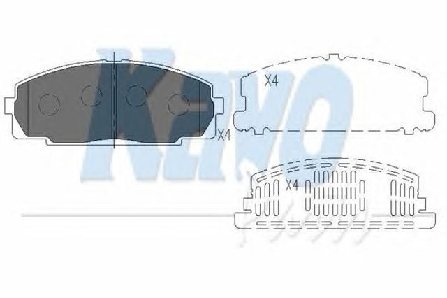 KAVO PARTS KBP9002 Передние тормозные колодки в наличии Украина