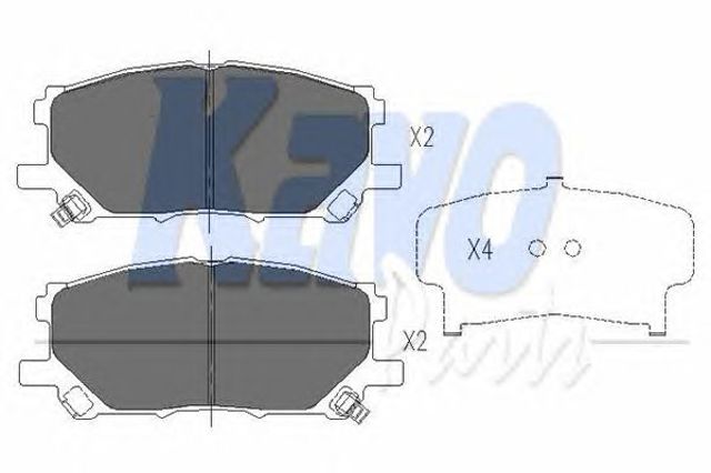 KBP9080 Колодки тормозные передние дисковые купить Винница