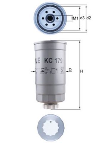 KC179 MAHLE Топливный фильтр купить в Ирпень