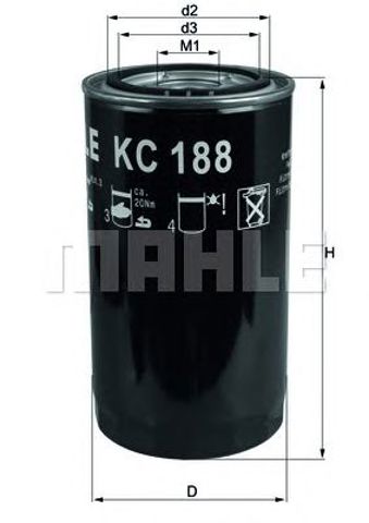 MAHLE KC188 Топливный фильтр в наличии Винница