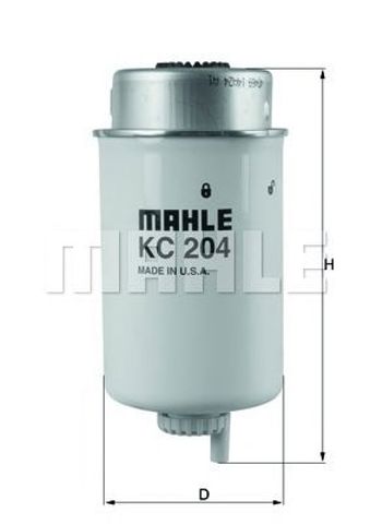 Фильтр топливный, 04-06 2.0-2.4di  (корот.) KC 204