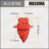 Клипса (пистон) крепления молдинга двери KJ516 MASUMA