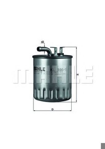 Фильтр топливный, mb a-class, vaneo, 1.7 cdi, 98-05 KL 100/1