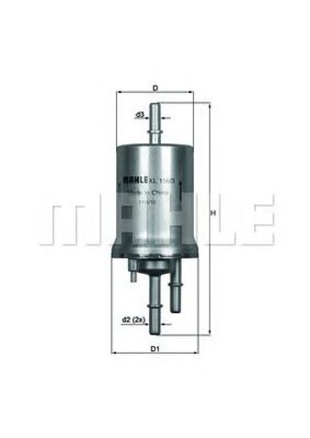 KL1563 MAHLE Фильтр топливный купить в Сумы