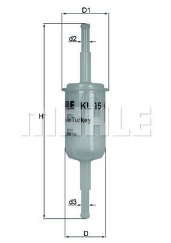KL15OF MAHLE Топливный фильтр купить в Ровно