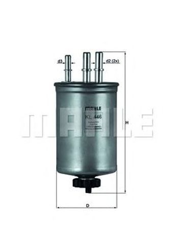 MAHLE KL446 Топливный фильтр в наличии Украина