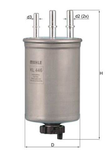 KL446 MAHLE Фильтр топливный купить в Полтава