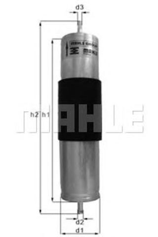 Фильтр топливный mahle KL473