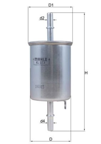 KL573 MAHLE Фильтр топливный купить в Ужгород