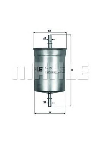 MAHLE KL79 Топливный фильтр в наличии Тернополь