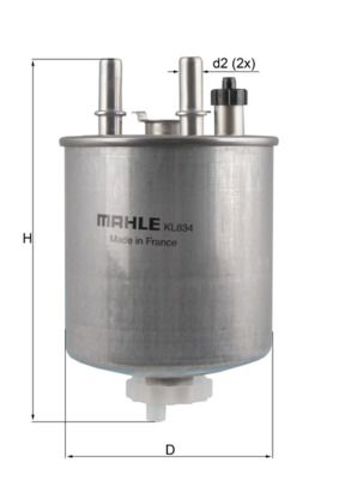 MAHLE KL834 Топливный фильтр в наличии Тернополь