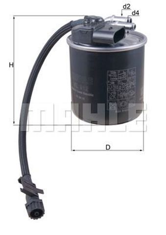 KL912 MAHLE Фильтр топливный купить в Винница