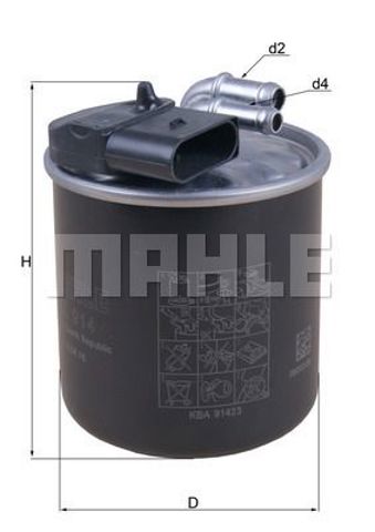 Mahle фильтр топлива kl914 KL 914