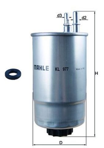 MAHLE KL977D Топливный фильтр в наличии Запорожье