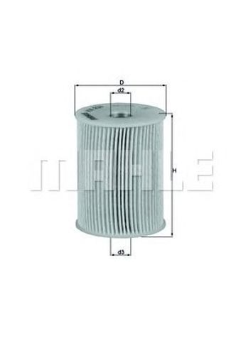 KX231D MAHLE Топливный фильтр купить в Харьков