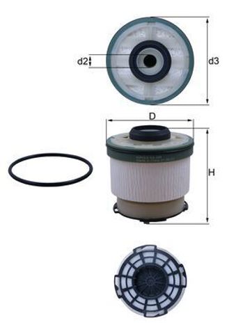 KX385D MAHLE Фильтр топливный купить в Винница